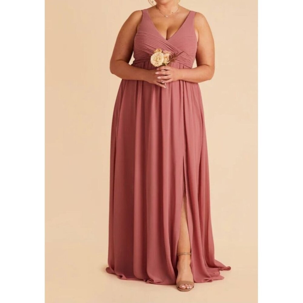 Birdy Grey sz 3X Women Laurie Chiffon Mulberry Maxi Dress Bridesmaid